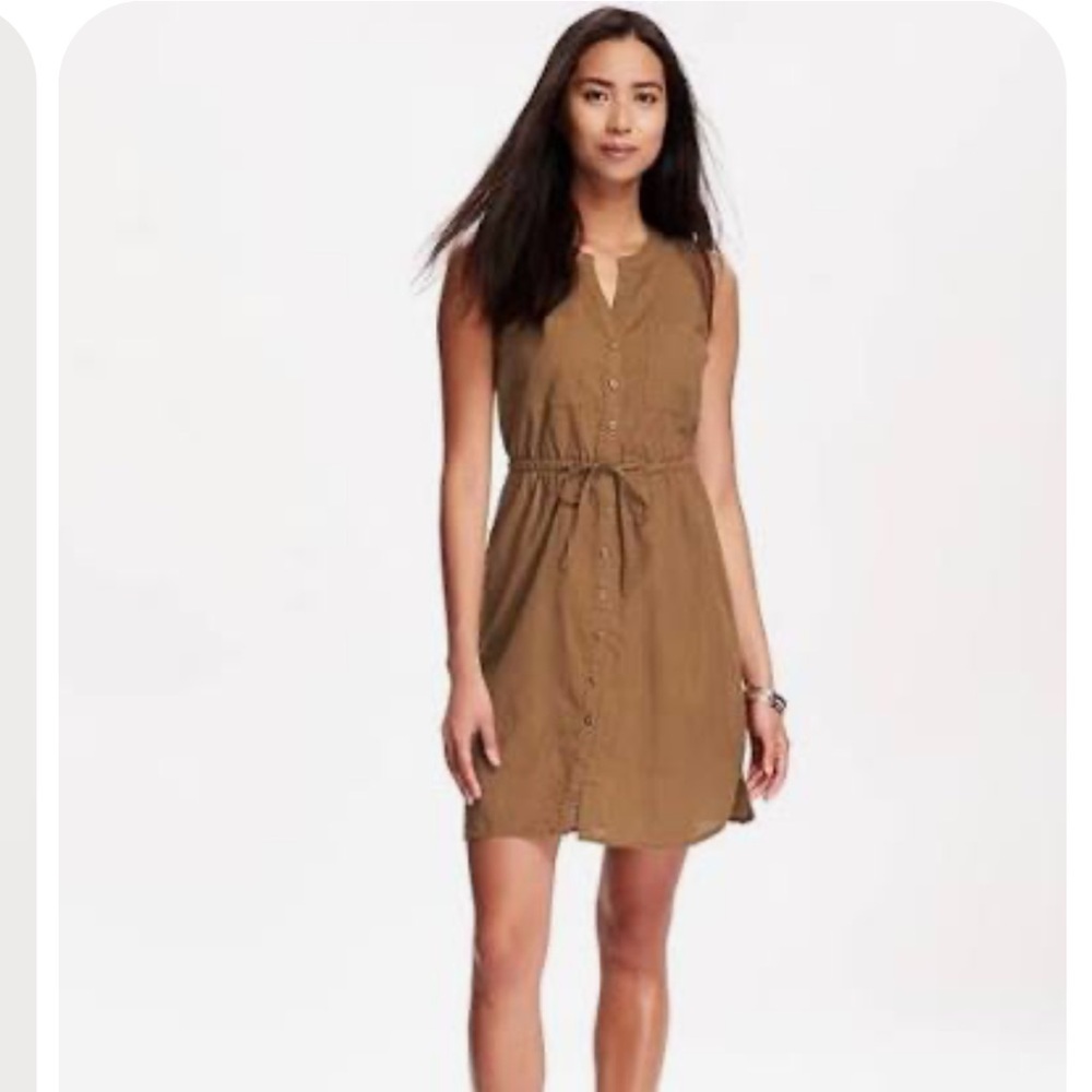 Old Navy Drawstring Button Up Dress